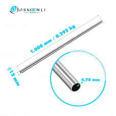 Alüminyum Boru Dış Çap 12mm  Et Kalınlık 4.75mm